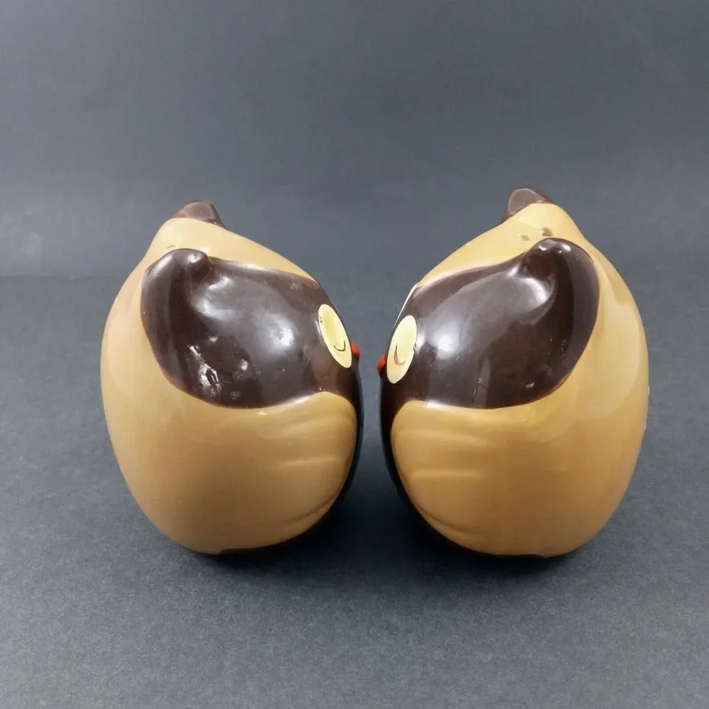 Set Of  Ceramic Owl Salt And Pepper Shaker